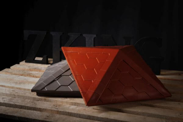 Колпак Zking Эверест Красный на столб 1.5х1.5 кирпича (390х390мм) в Хабаровске фото