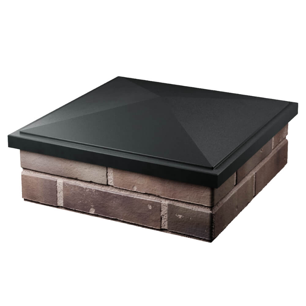 Колпак Zking БонаМоно Черный на столб 2х2 кирпича (515х515, 530х530мм) в Хабаровске фото