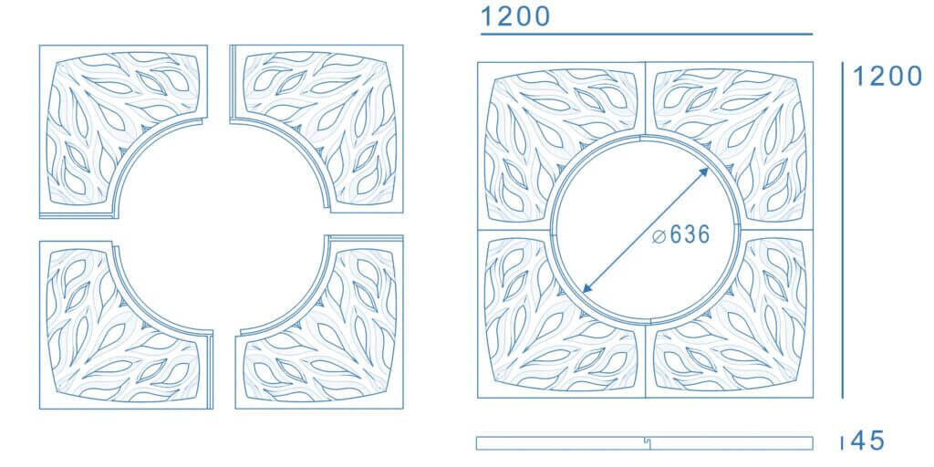 Приствольная решетка для дерева ZKING CRUST 1.2х1.2м Черная в Хабаровске фото