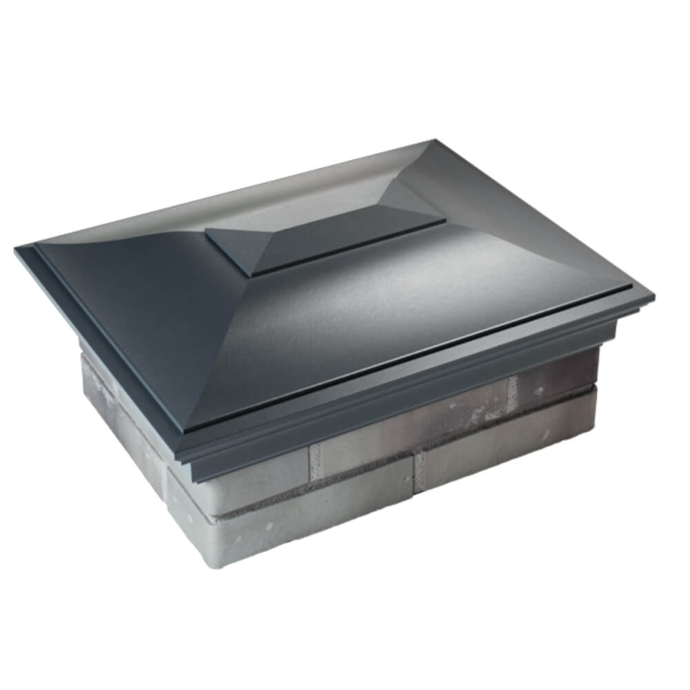 Колпак Zking Монблан Серый на столб 2х1.5 кирпича (515х385мм) Хабаровск фото