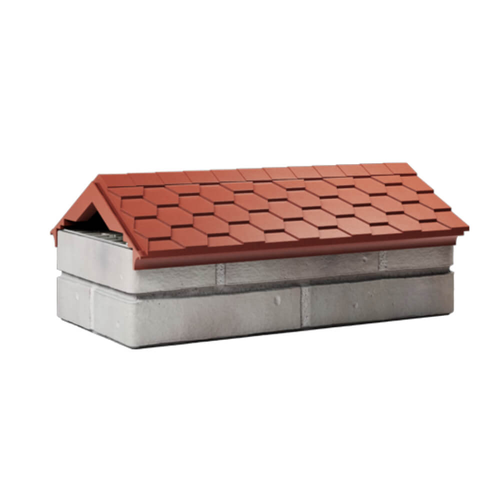 Парапет Zking Эверест Красный с посадкой на 1 кирпич (200/225/255мм) Хабаровск фото