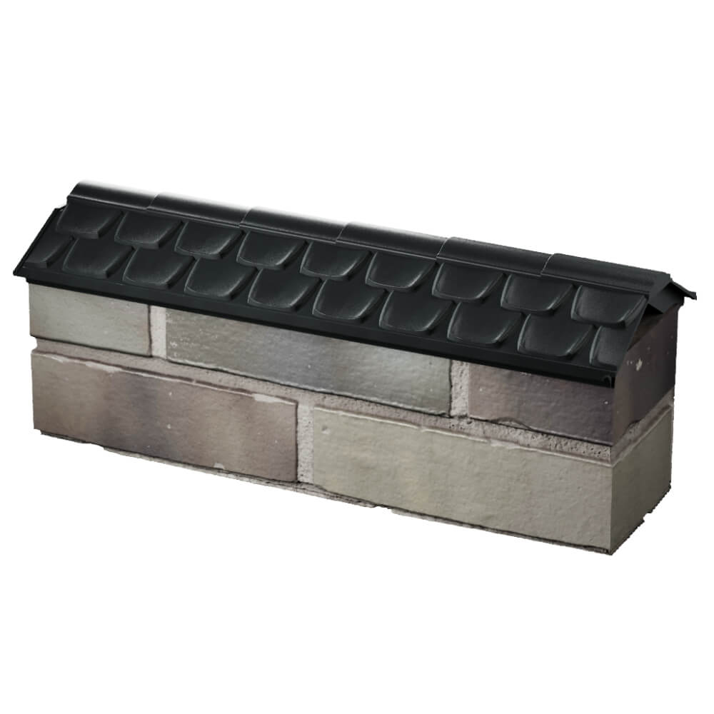 Парапет Zking Эльбрус Черный с посадкой на 0.5 кирпича (130мм) в Хабаровске фото