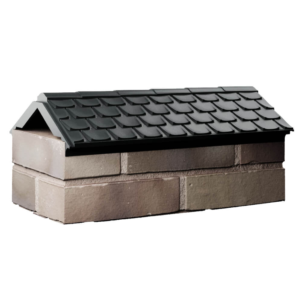 Парапет Zking Эльбрус Черный с посадкой на 1 кирпич (255мм) Хабаровск фото