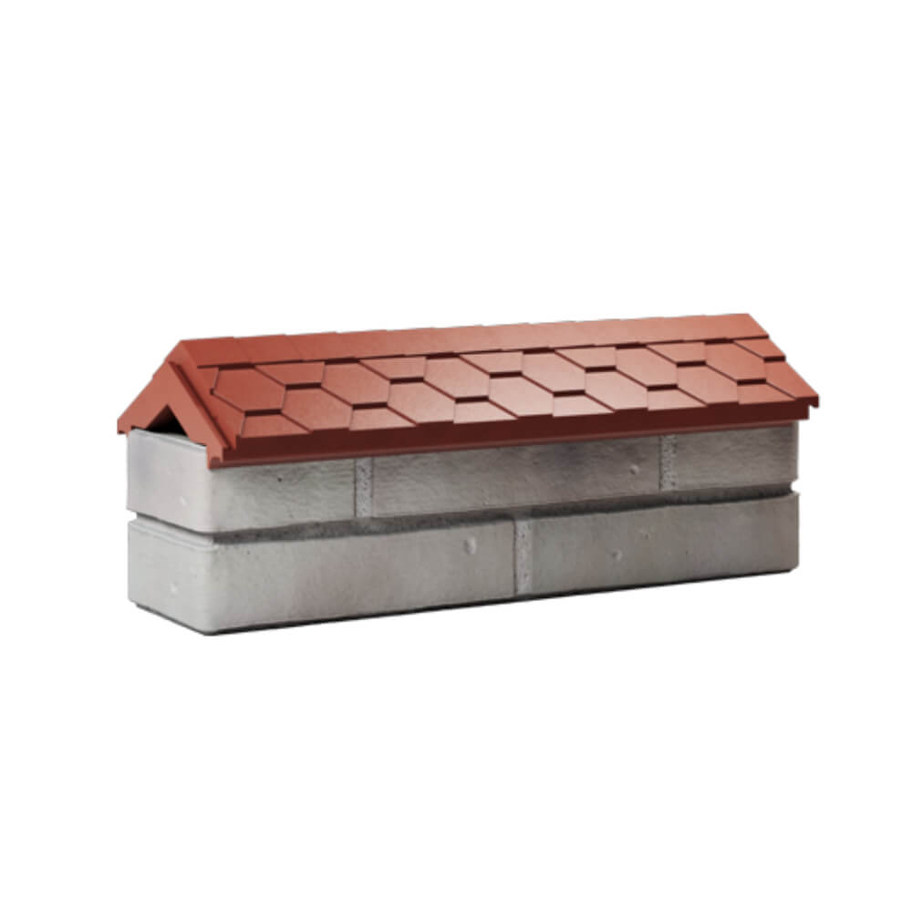 Парапет Zking Эверест Красный с посадкой на 0.5 кирпича (130мм) Хабаровск фото