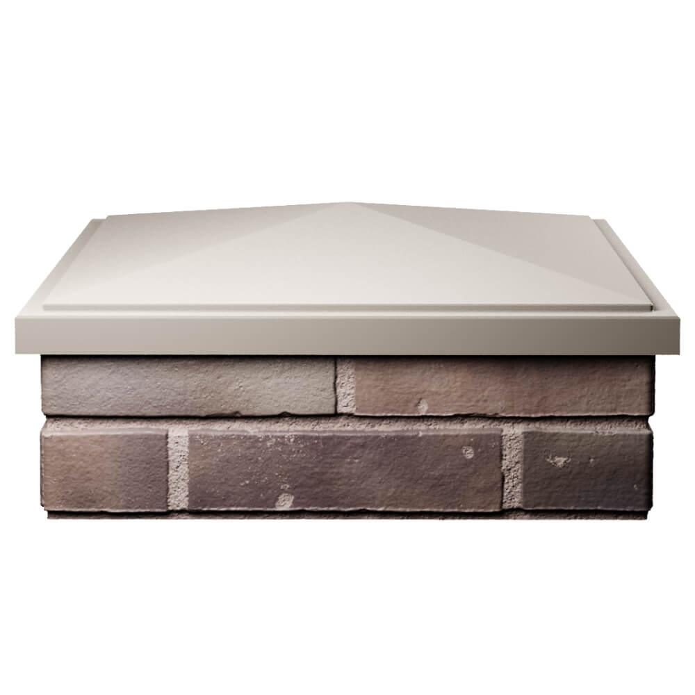 Колпак Zking БонаМоно Бежевый на столб 2х2 кирпича (515х515, 530х530мм) Хабаровск фото