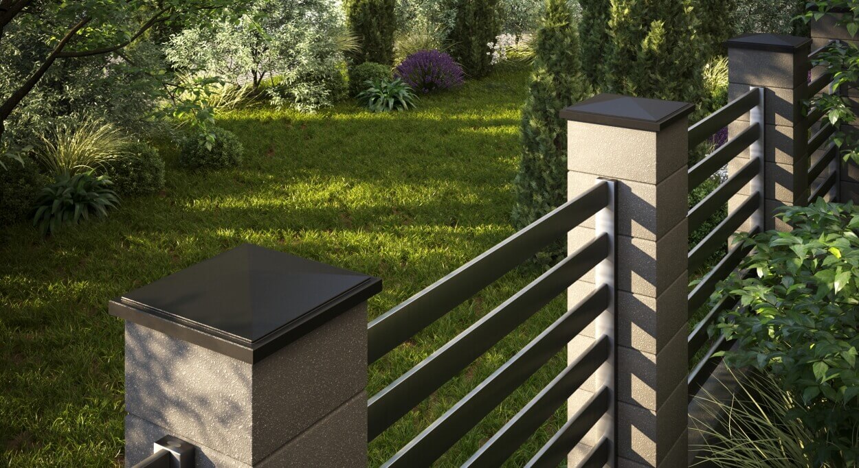 Колпак Zking БонаМоно Коричневый на столб 1.5х1.5 кирпича (385х385, 400х400мм) в Хабаровске фото