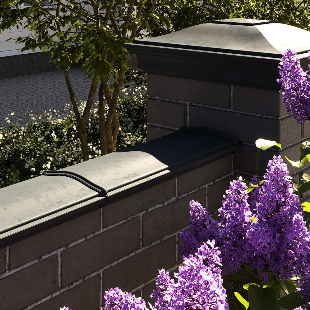 Парапет Zking Монблан Черный посадка на 0.5 кирпича (130мм) в Хабаровске фото