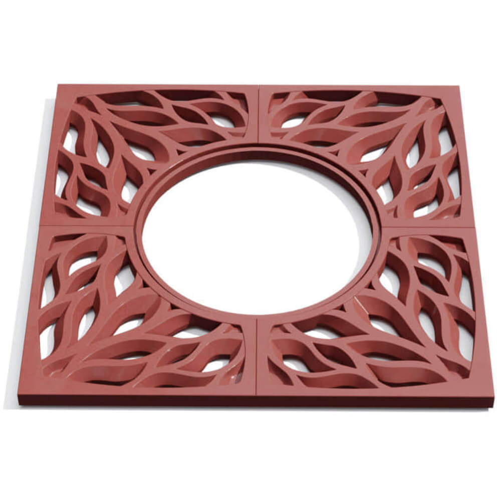 Приствольная решетка для дерева ZKING CRUST 1.2х1.2м Красная Хабаровск фото