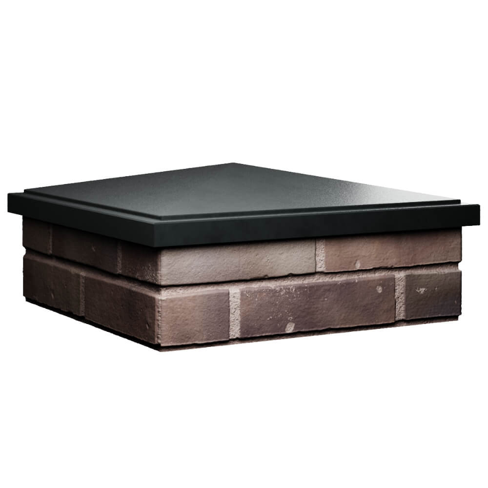 Колпак Zking БонаМоно Черный на столб 2х2 кирпича (515х515, 530х530мм) в Хабаровске фото