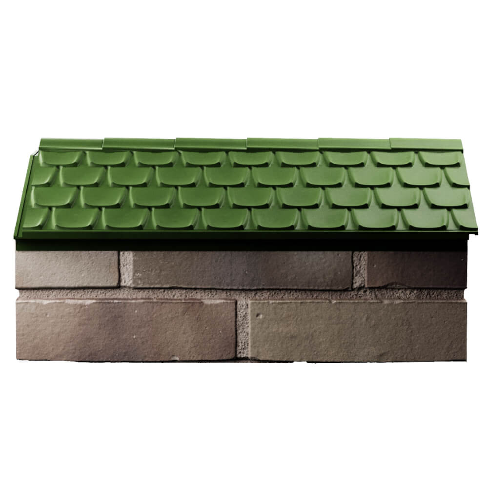 Парапет Zking Эльбрус Зеленый с посадкой на 1 кирпич (255мм) в Хабаровске фото