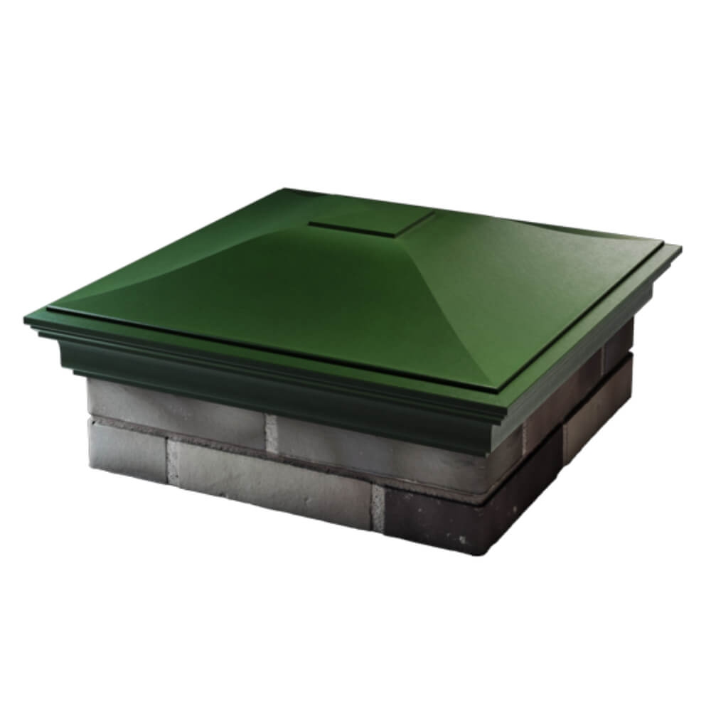 Колпак Zking Монблан Зеленый на столб 2х2 кирпича (515х515мм) в Хабаровске фото