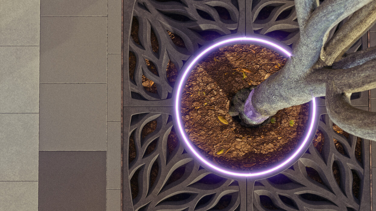 Приствольная решетка для дерева ZKING CRUST 1.2х1.2м Черная в Хабаровске фото