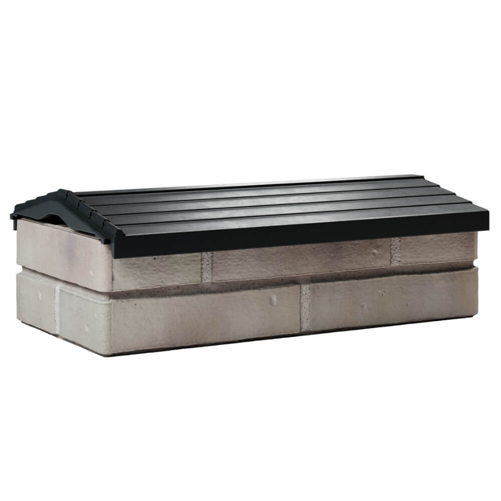 Парапет Zking Бона ХайТек Черный с посадкой на 1 кирпич (200/225/255мм) Хабаровск фото