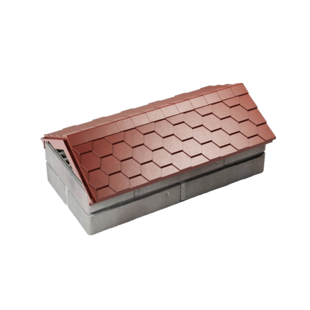 Парапет Zking Эверест Красный с посадкой на 1 кирпич (200/225/255мм) в Хабаровске фото