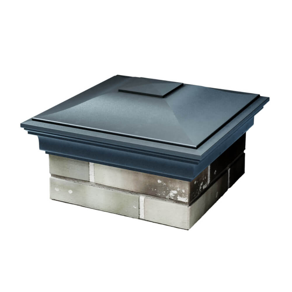 Колпак Zking Монблан Серый на столб 1.5х1.5 еврокирпича 0.7НФ (355х355мм) в Хабаровске фото