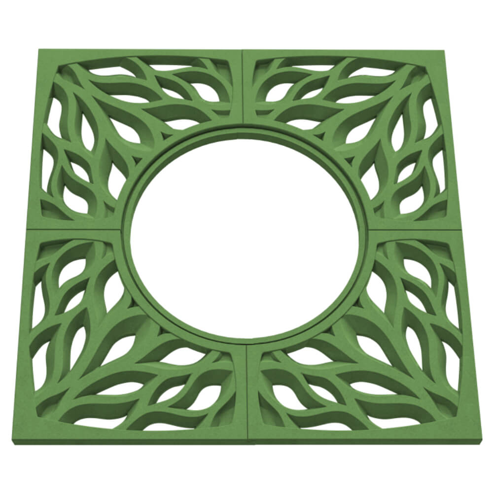 Приствольная решетка для дерева ZKING CRUST 1.2х1.2м Зеленая в Хабаровске фото