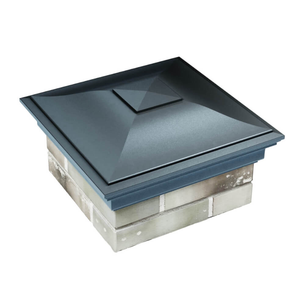 Колпак Zking Монблан Серый на столб 1.5х1.5 еврокирпича 0.7НФ (355х355мм) в Хабаровске фото