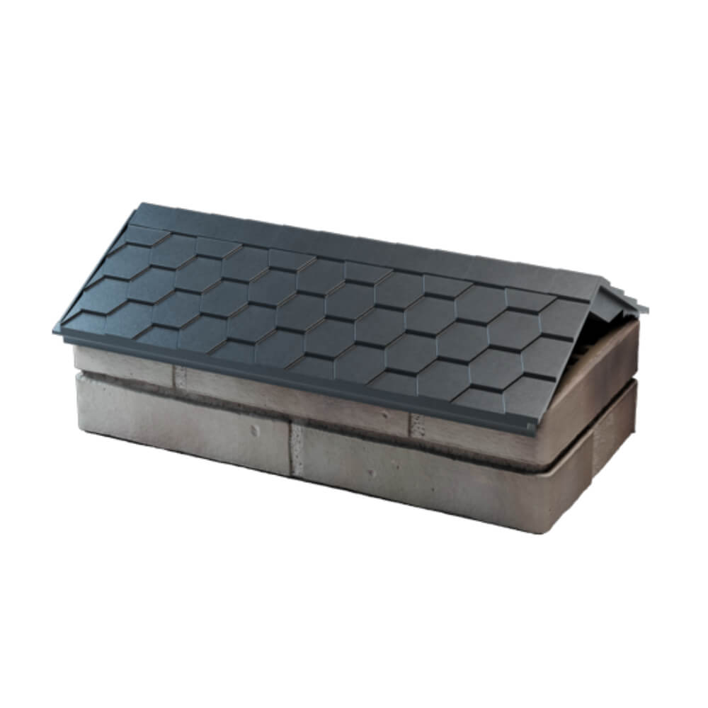 Парапет Zking Эверест Серый с посадкой на 1 кирпич (200/225/255мм) в Хабаровске фото