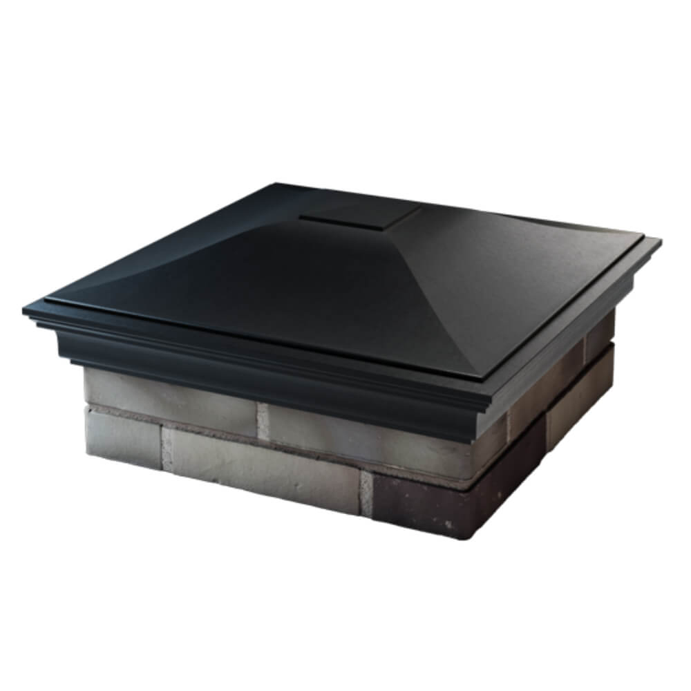 Колпак Zking Монблан Черный на столб 2х2 кирпича (515х515мм) в Хабаровске фото