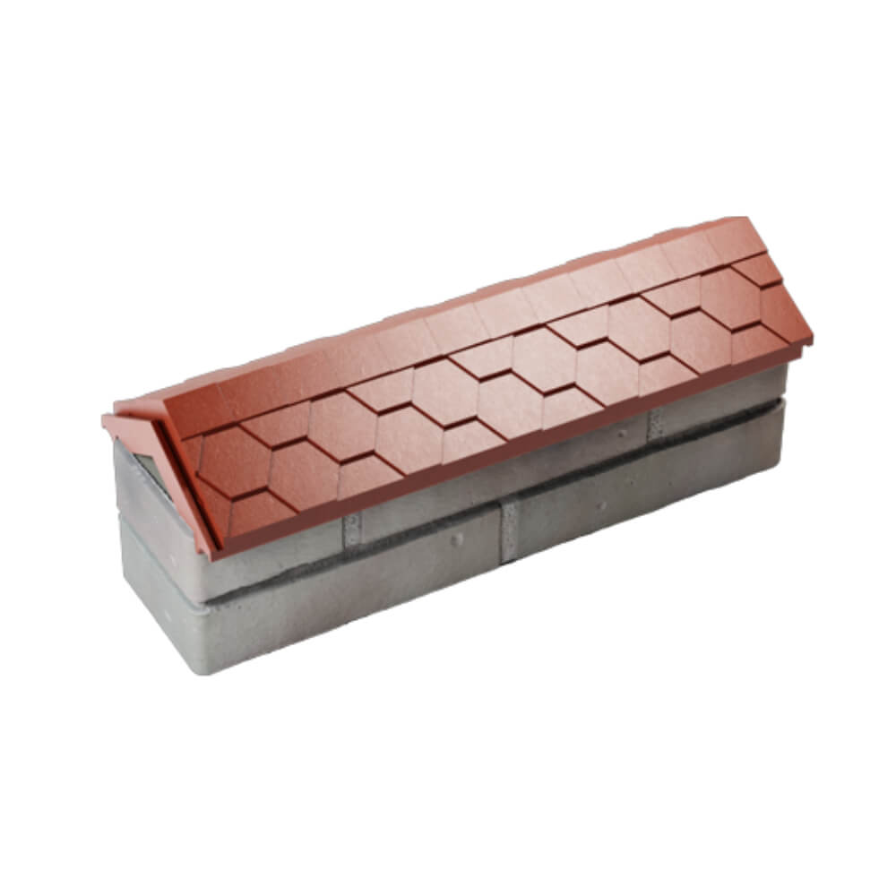 Парапет Zking Эверест Красный с посадкой на 0.5 кирпича (130мм) в Хабаровске фото