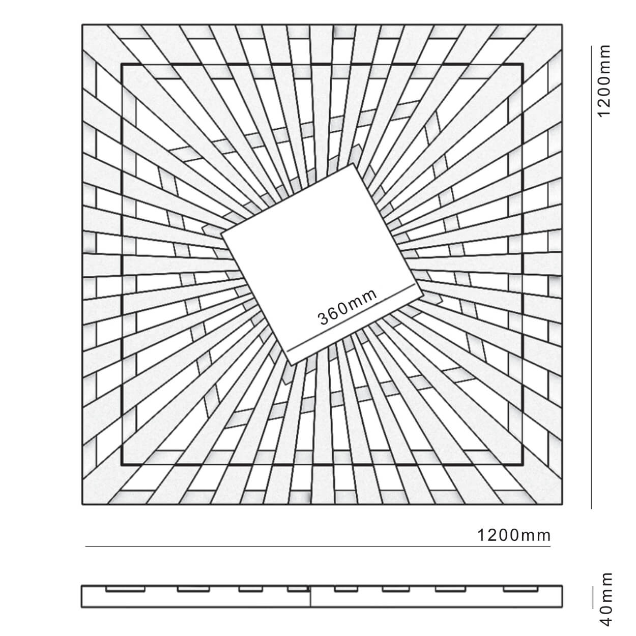 Приствольная решетка для дерева ZKING ATMOSPHERE 1.2х1.2м Бежевая в Хабаровске фото