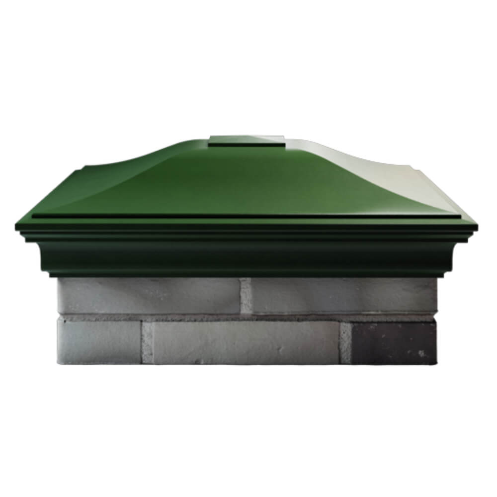 Колпак Zking Монблан Зеленый на столб 2х2 кирпича (515х515мм) в Хабаровске фото