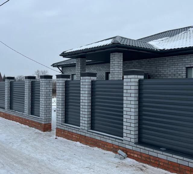 Колпак Zking Бона ХайТек Серый на столб 1.5х1.5 кирпича (385х385мм) в Хабаровске фото