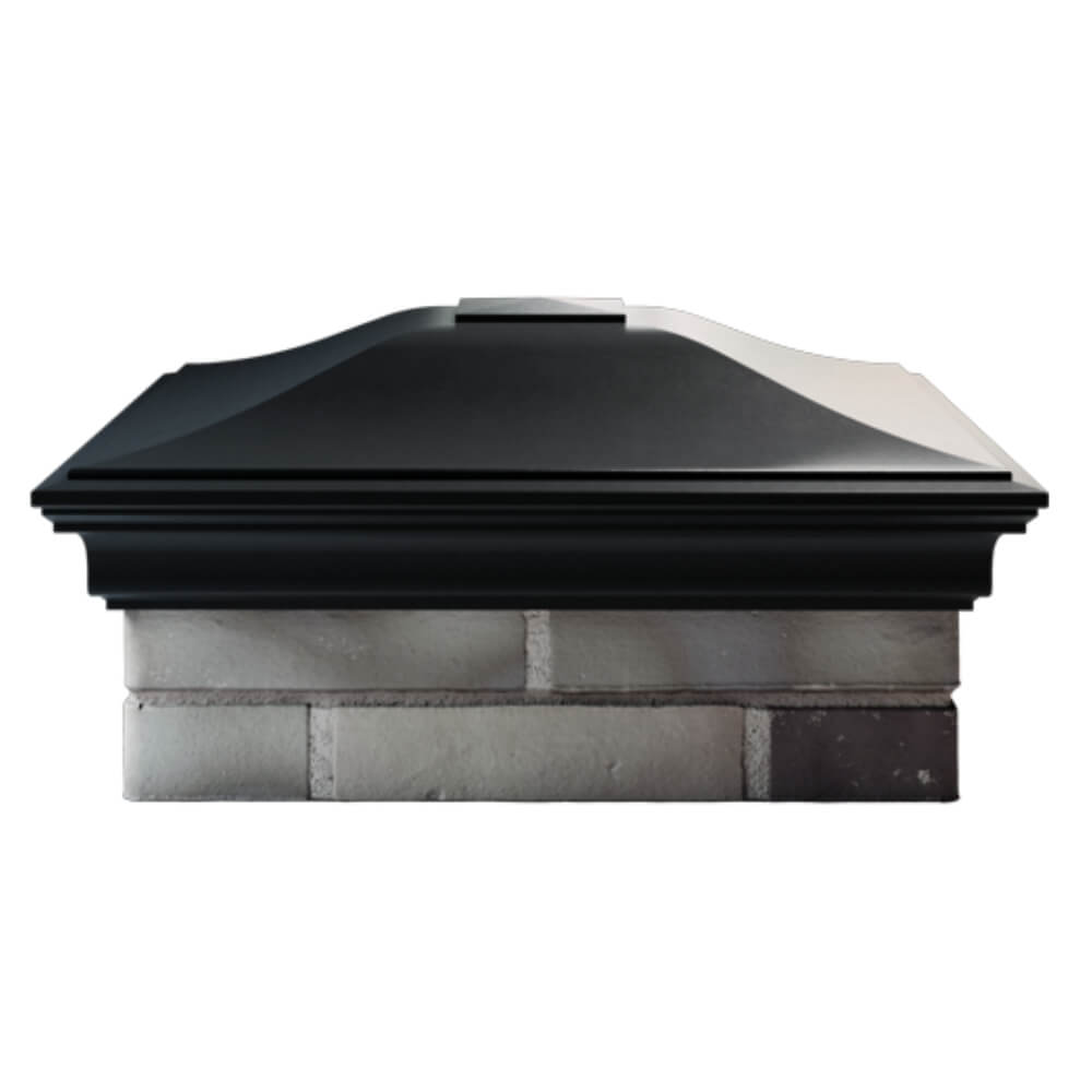 Колпак Zking Монблан Черный на столб 2х2 кирпича (515х515мм) в Хабаровске фото