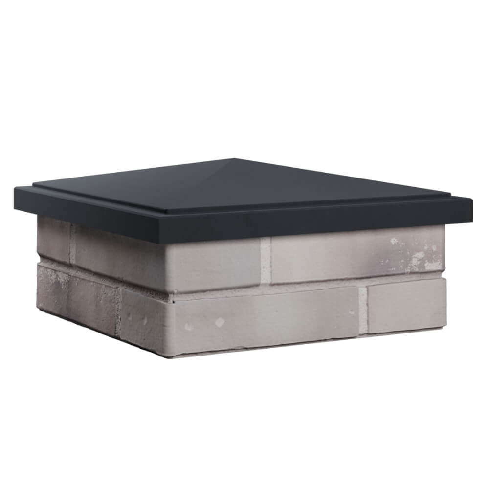 Колпак Zking БонаМоно Серый на столб 1.5х1.5 кирпича (385х385, 400х400мм) в Хабаровске фото