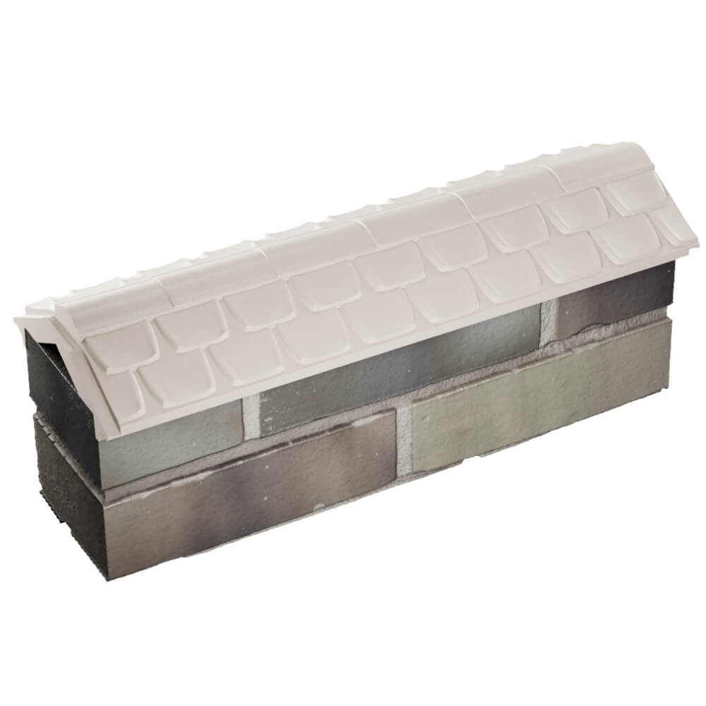 Парапет Zking Эльбрус Бежевый с посадкой на 0.5 кирпича (130мм) в Хабаровске фото