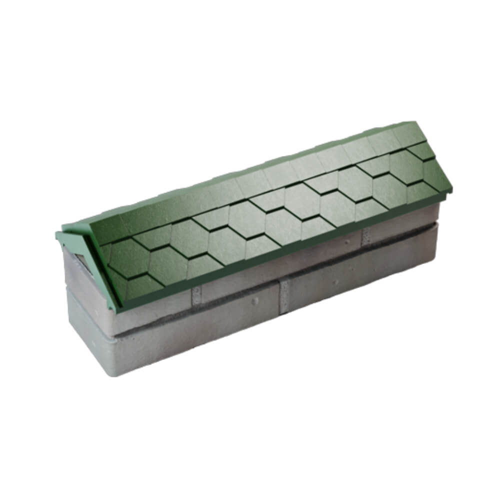 Парапет Zking Эверест Зеленый с посадкой на 0.5 кирпича (130мм) в Хабаровске фото