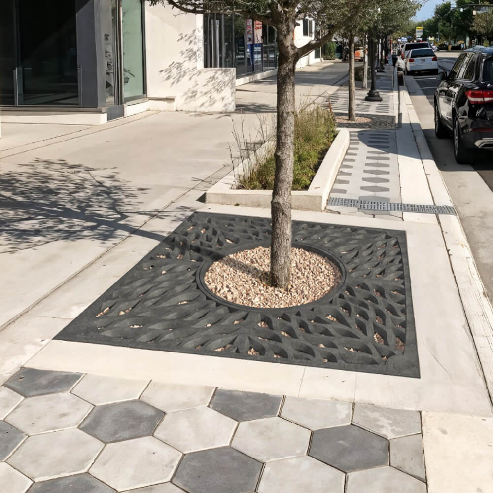 Приствольная решетка для дерева ZKING CRUST 2х2м Черная в Хабаровске фото