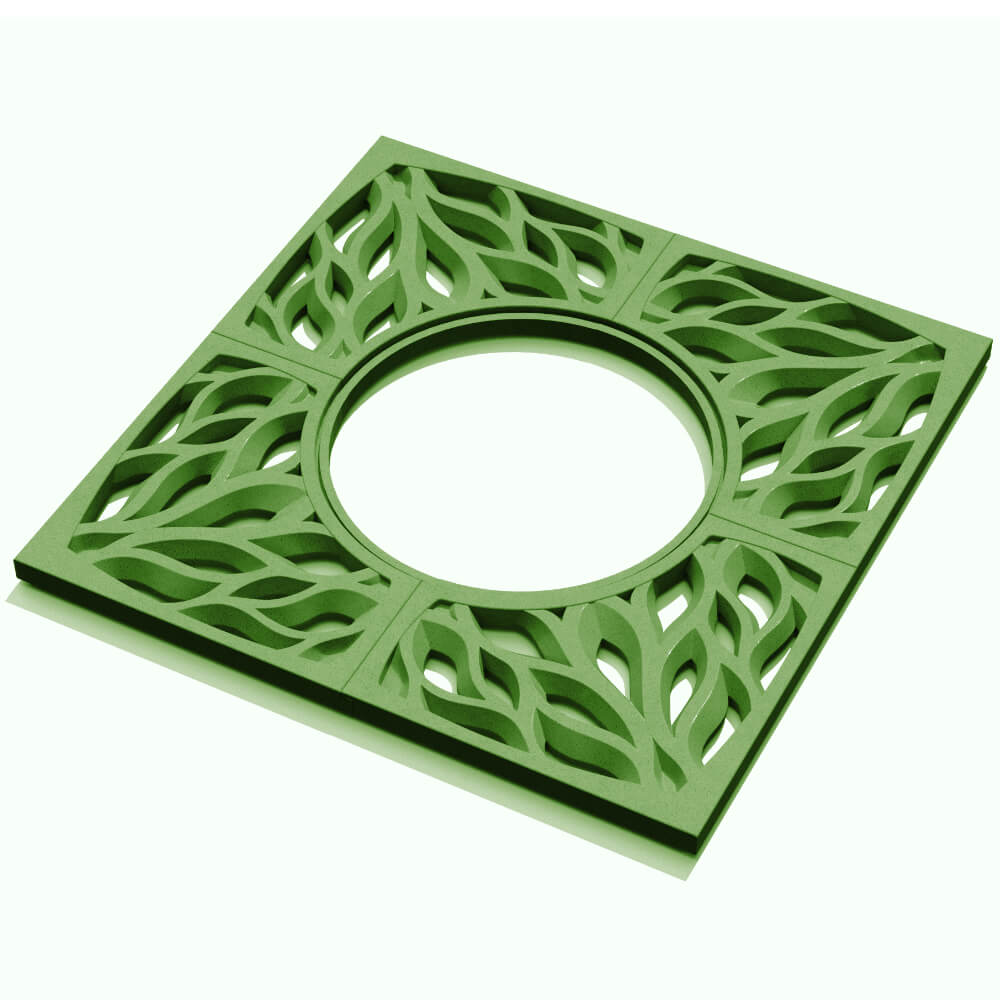 Приствольная решетка для дерева ZKING CRUST 1.2х1.2м Зеленая в Хабаровске фото