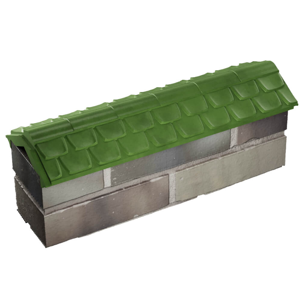 Парапет Zking Эльбрус Зеленый с посадкой на 0.5 кирпича (130мм) в Хабаровске фото